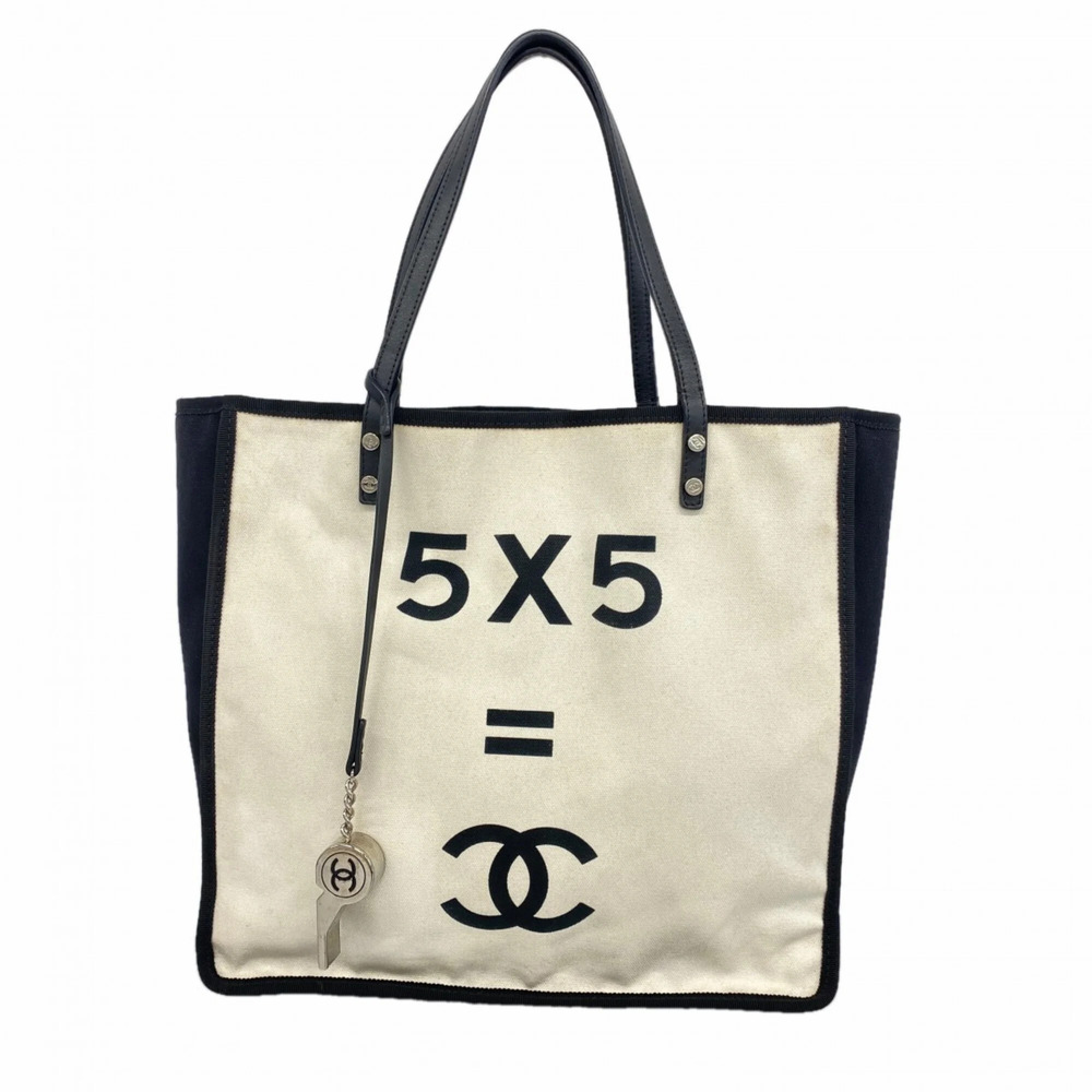 CHANEL Black Canvas Tote Bag - Picture 1 of 11